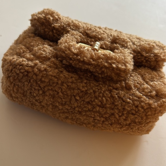 Hello 3 am Tan Fuzzy Crossbody Bag - Picture 4 of 16